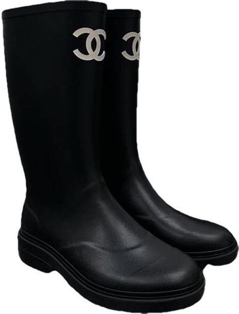 chanel wellie boots|Chanel wellington boots.